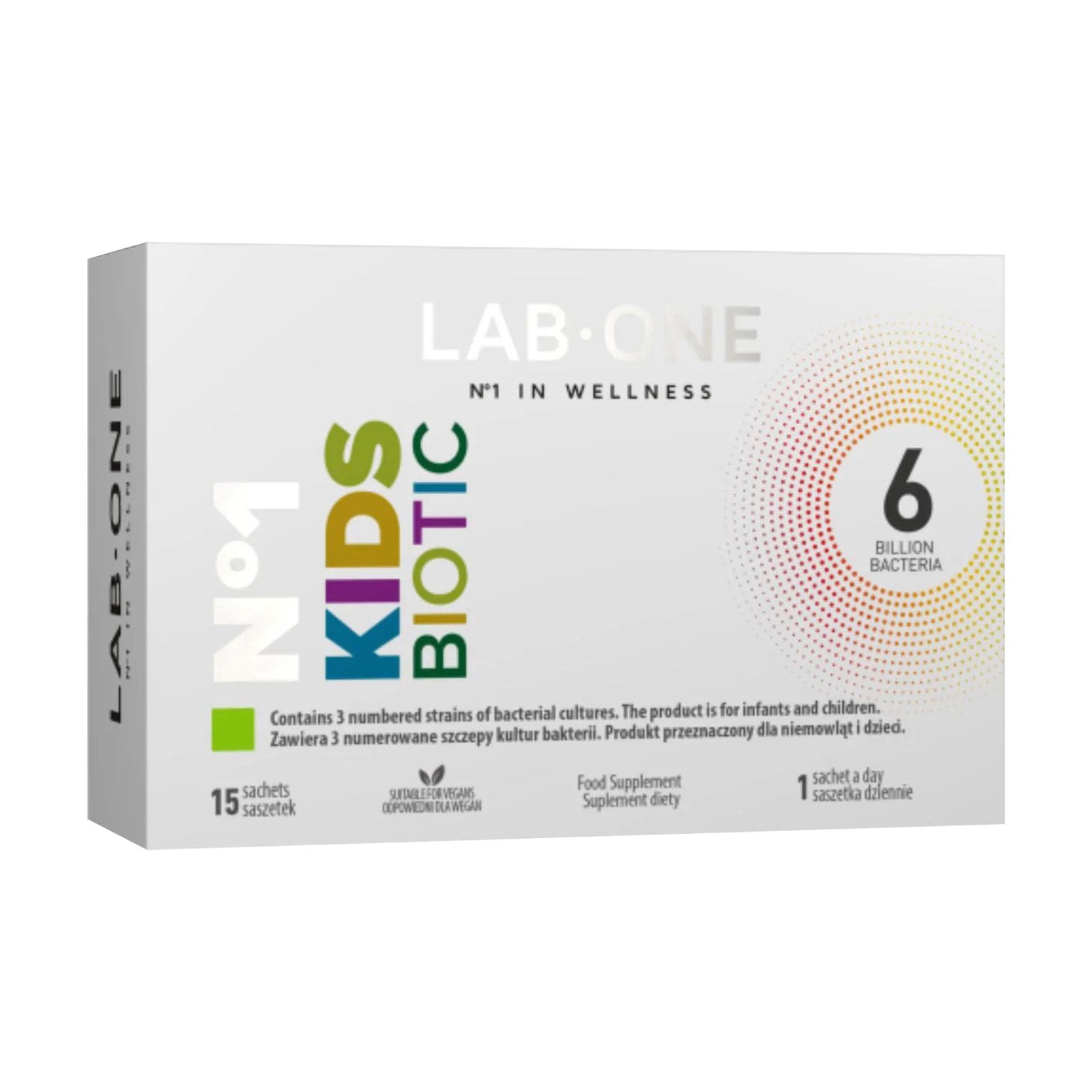 Уцінка! Дитячий пробіотик Lab One N1 Kids Biotic, 15 саше